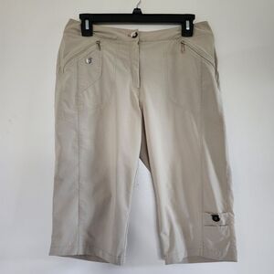 Jamie Sadock Skinnylicious Capri Pants Khaki/Tan Golf & Travel Pants Size 6